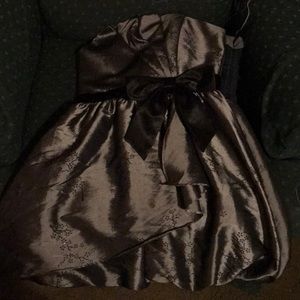 Grey and black dress